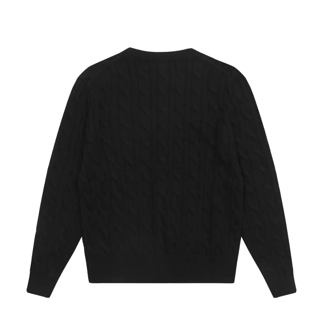 P230 💰 "Top quality" Style number: DS006# (not off the shelves all year round) [Ralph Lauren round neck solid color pony embroidered logo twist knitted cardigan] ✅Ralph Lauren classic basic versatile knitted cardigan jacket for all seasons ✅Main supply platform live broadcast Wholesale entity Replenish when out of stock Not off the shelf ✅ZP quality 1:1 version Scan the code to enter the GF website Counter quality ✅Detailed quality is the only one in Guangzhou Imported quality cotton yarn, focusing on high-end, cost-effective, good quality needless to say ✅The version is restored to the original order, the maximum size can be worn up to 160 pounds, loose, comfortable and stress-free ✅The upper body is simple and easy to match, a must-have for goddess ootd, good-looking clothes are never picky, a must-have recommendation for goddess wardrobe Size: S-XL Color: Black, off-white, gray, light blue, light pink, colored blue, khaki, bright yellow, purple, apricot, wood green, Chinese red, turquoise green Anchor red Navy blue white label Navy blue red label